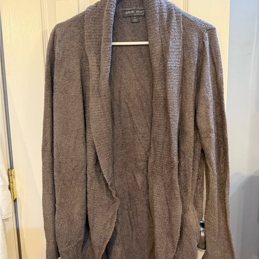 Barefoot Dreams Charcoal Knit Sweater